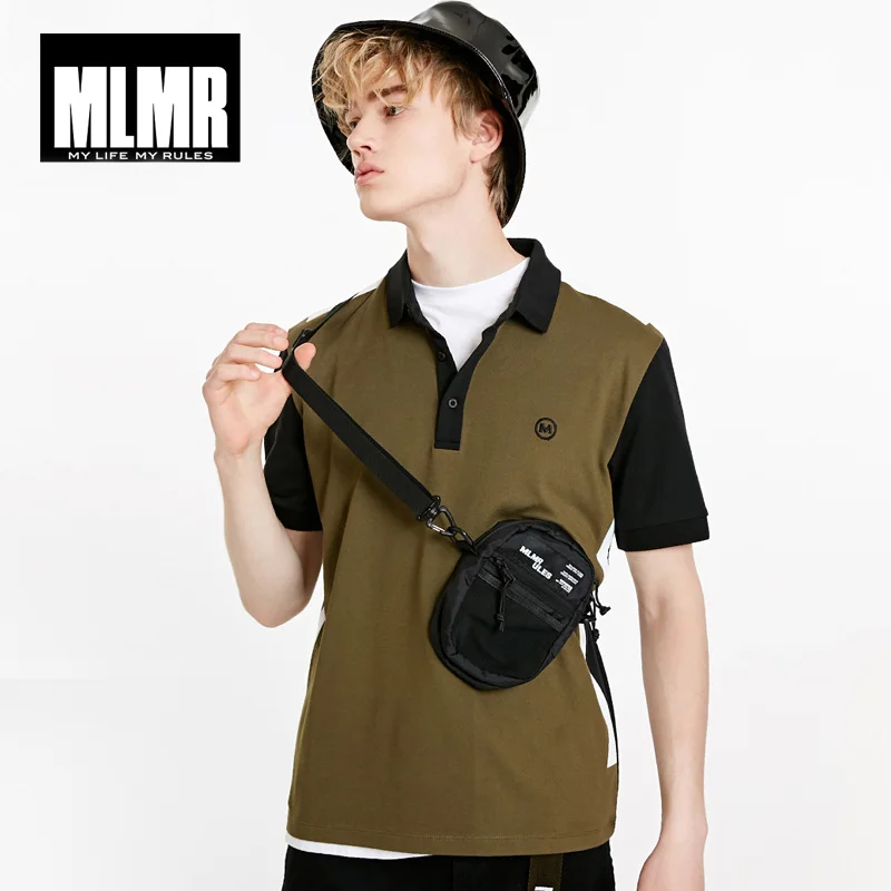 Мужская контрастная рубашка поло с отложным воротником и короткими рукавами Jack