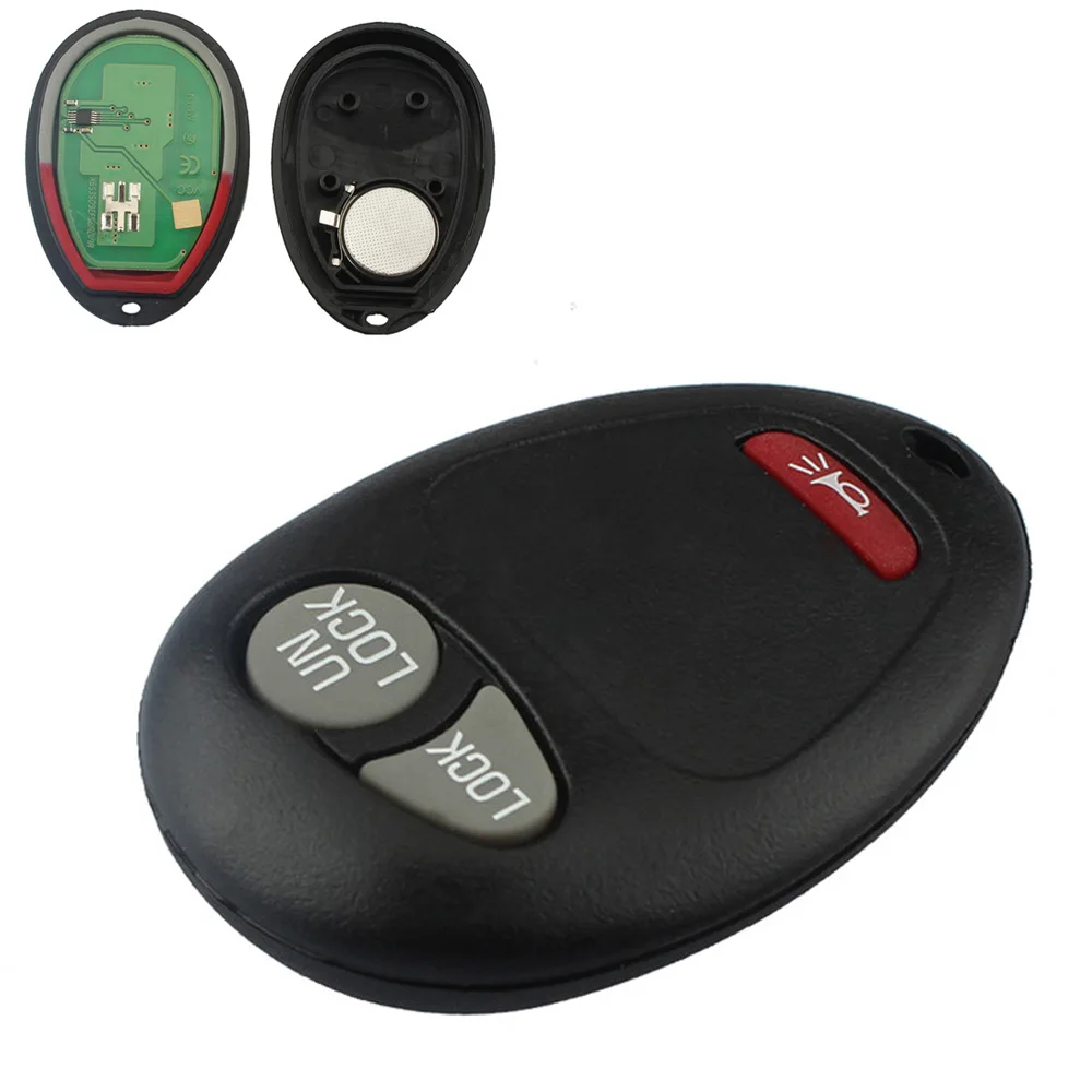 

315MHz 3 Button Auto Car Keyless Entry Remote Key Fob Transmitter Clicker Beeper Alarm for Chevrolet GMC Hummer Isuzu 2004-2012