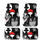 Коврик для ног JUNTENG в стиле аниме ниндзя, полный комплект, универсальный передний и задний автомобильный коврик, 4 шт., для автомобилей Ford, Fiat 500, защита от любых погодных условий