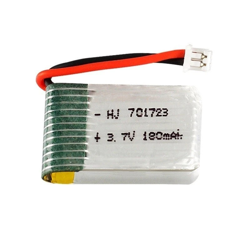 Аккумулятор 1/2/3/5/12 шт. для H20 дронов 1s 3 7 V 180mAh 30C Syma S8 M67 U839 RC Quadcopter запасные части Lipo