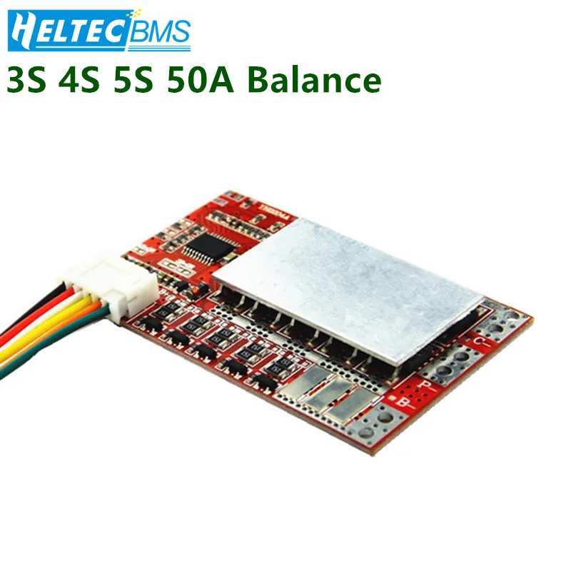 Сбалансированная карта памяти 3S 4S 50A BMS для литиевой батареи 3 7 в/защитной платы 2 в