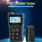 Сетевой кабель, цифровой тестер Ethernet CAT5 CAT6 LAN, сетевой кабель, коммутатор PoE, детектор, ЖК-дисплей, тестер сетевого кабеля