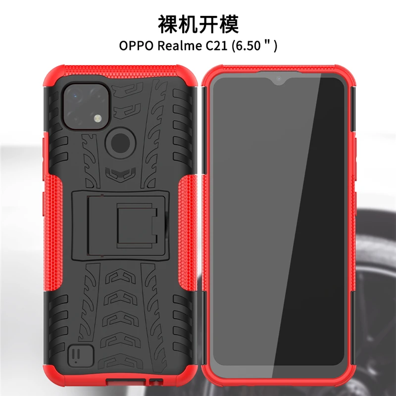 for oppo realme c21 case robot colourful silicone shell coque rubber hard protector case for realme c21 cover for realme c20 c21 free global shipping