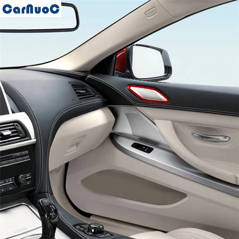 

Для BMW 6 серий F12 F13 Coupe покрываемый 2011-2018 Автомобильный Дверной рожок рамка панель отделка наклейка углеродное волокно стикер аксессуары кра...