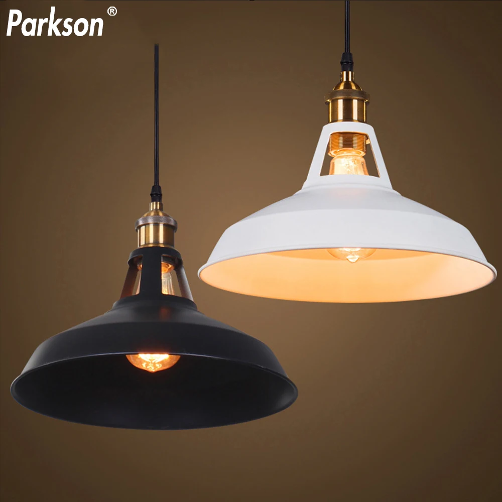 Ретро подвесной светильник s промышленная лампа Железный абажур E27 винтажный