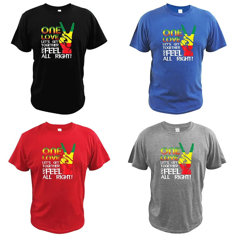 Футболка Jamaica One Love Reggae Карибская музыка Гордость Флаг современная популярная