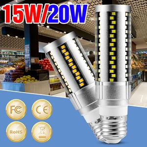 Светодиодная лампа-кукуруза E27 Led лампа свеча светильник 220V Led 2835 SMD на 15 Вт, 20 Вт, хит продаж Lampara светодиод высокой Яркость лампа 110V лампы ампулы светодиодные Мезон