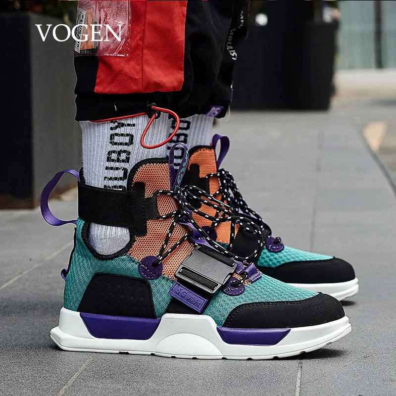 Кроссовки для мужчин и женщин высокие кеды на платформе спортивная обувь