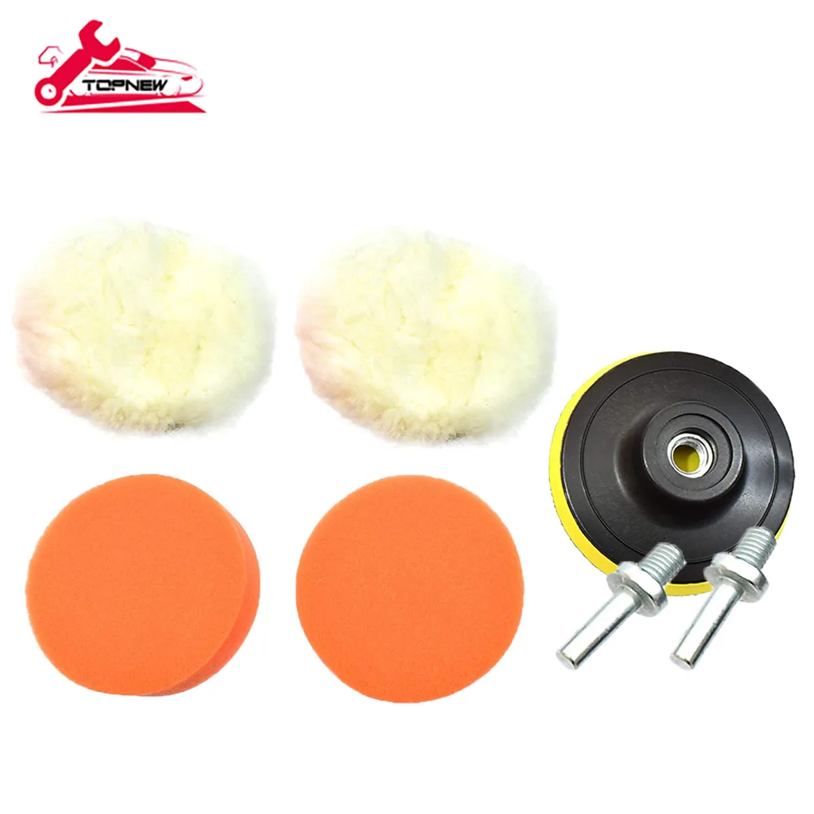 

7 шт., набор губки для полировки автомобиля, 5 дюймов