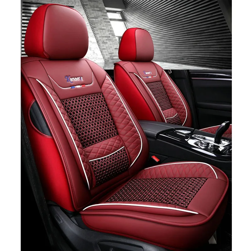 

Кожаный чехол на автомобильное сиденье для hyundai getz santa fe kona sonata tucson 2008 2018 genesis coupe creta veloster ix25, аксессуары