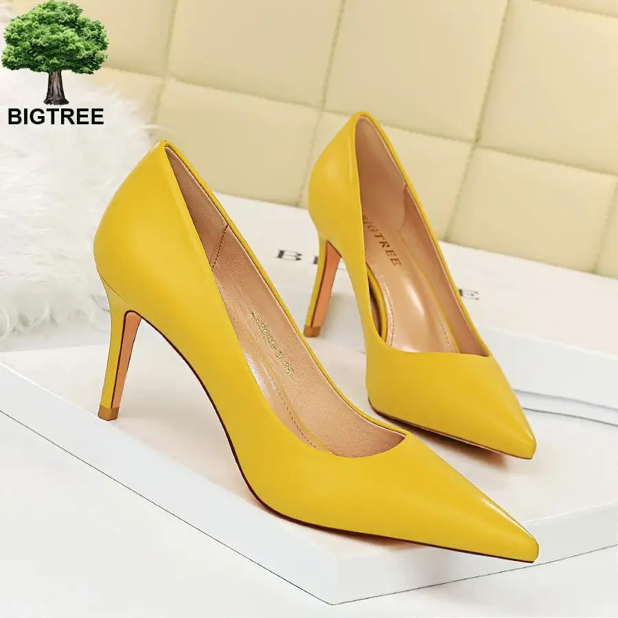 

2022 Women 7.5cm High Heels Classic Valentine Pumps Leather Escarpins Luxury Glossy Lady Shoes High Heels Scarpins Prom Shoes