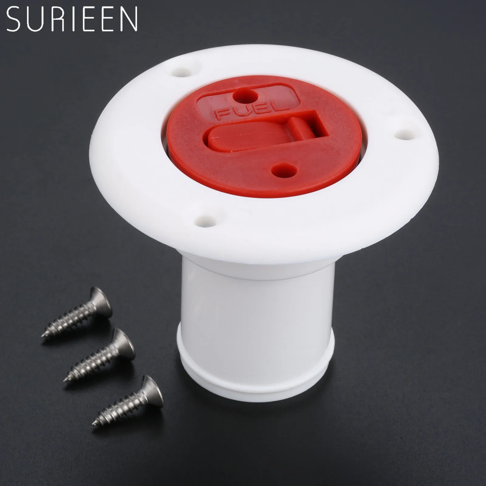 Nylon UV Stable Marine Hardware Fuel Deck Filler Socket Boat Yacht Fuel Tank Hatch Filling Port Fit 38mm Hose Boats Accessories
