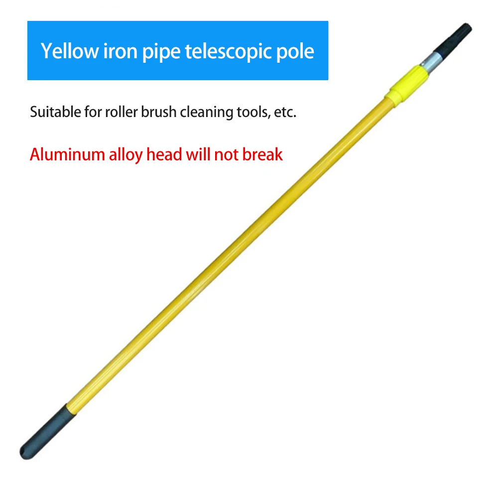 

Multifunctional Iron Tube Aluminum Head Telescopic Rod Yellow Sand Frame Telescopic Rod Detachable Decoration Telescopic Rod