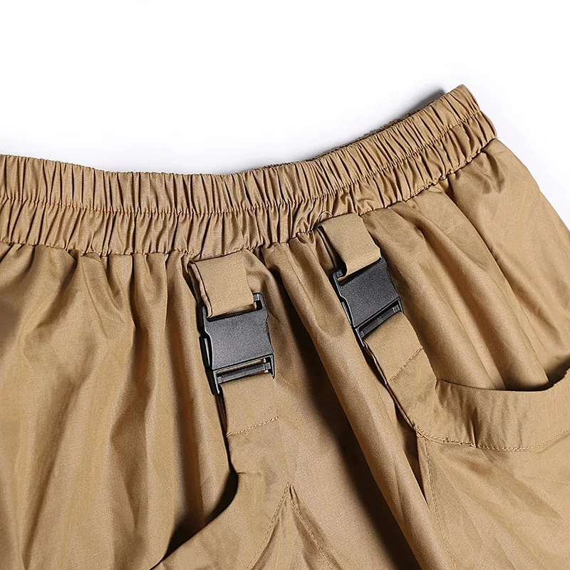 Готическая Черная длинная юбка Женская средней длины с высокой талией весенне