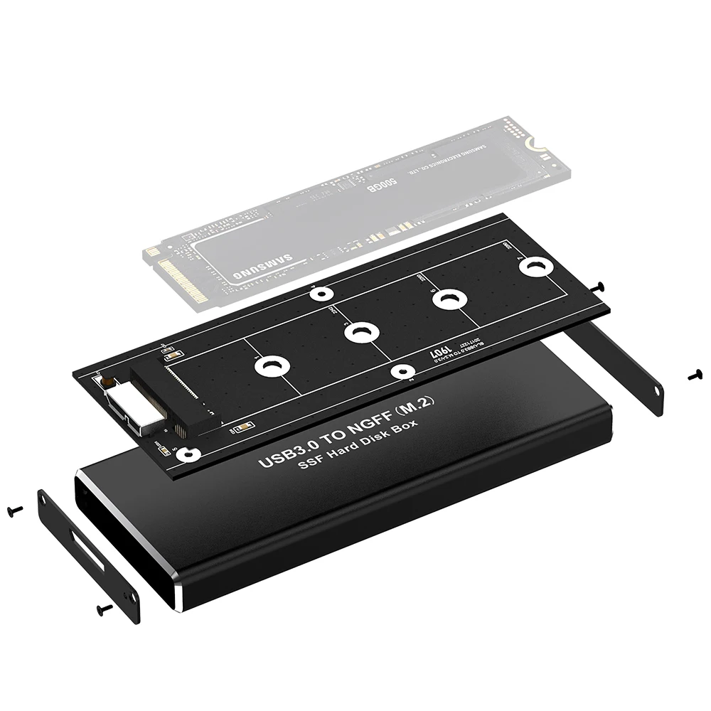 Rocketek M2 SSD чехол 5GPS M.2 к USB корпусу 3 0 адаптер для PCIE NGFF SATA M/B ключевой диск Box|Корпус