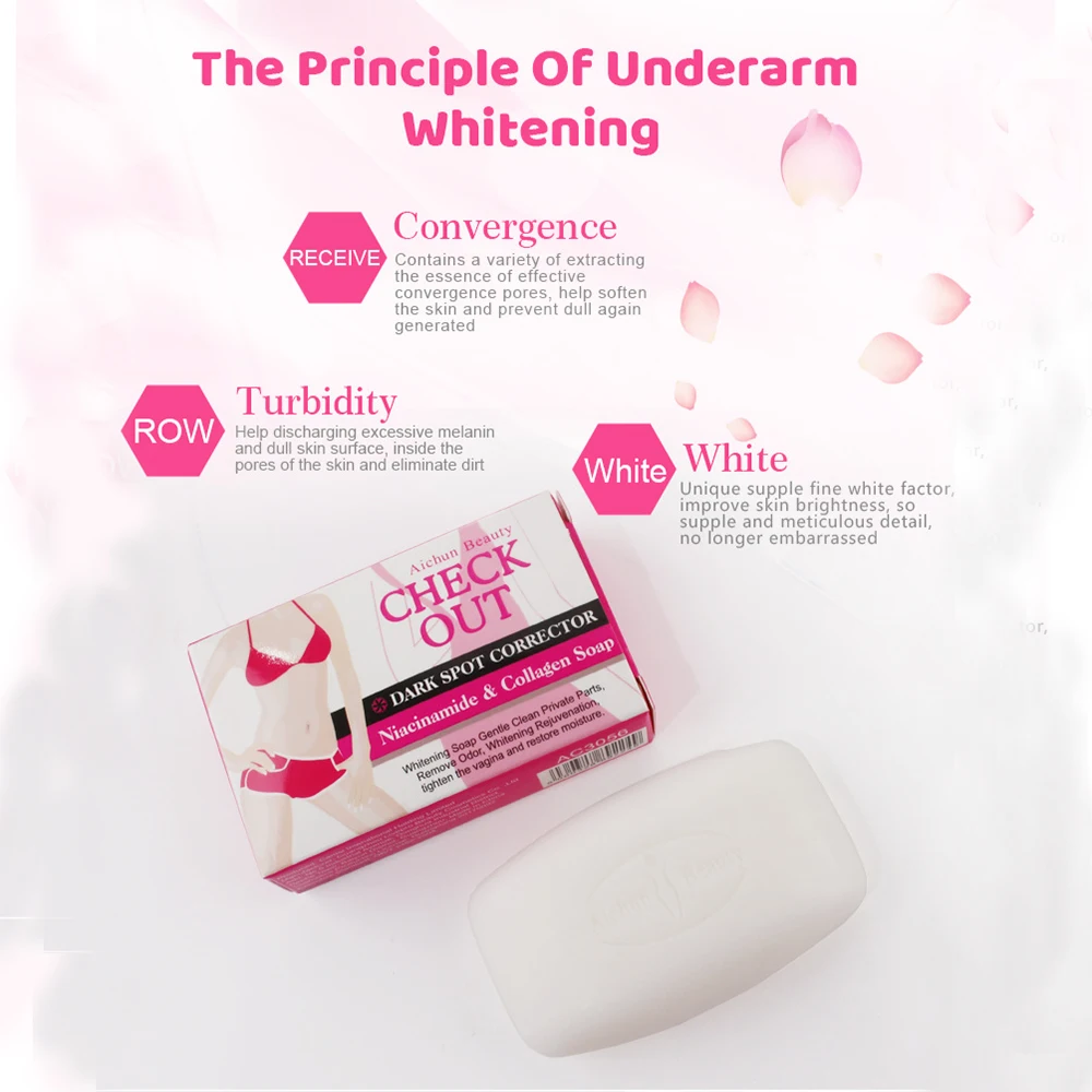 

Skin Whitening Soap Areola Private Parts Soft Red Crystal Soap Pink Lips Whole Body Whitening Removing Melanin 40g