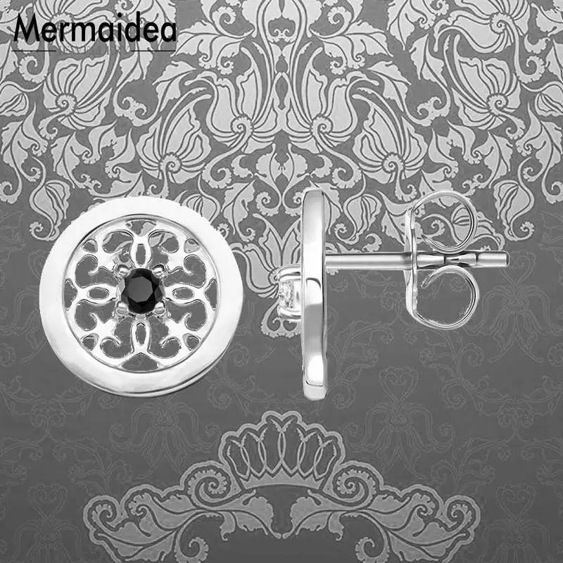 Украшение цветок серьги гвоздики циркония модные ушные ювелирные изделия