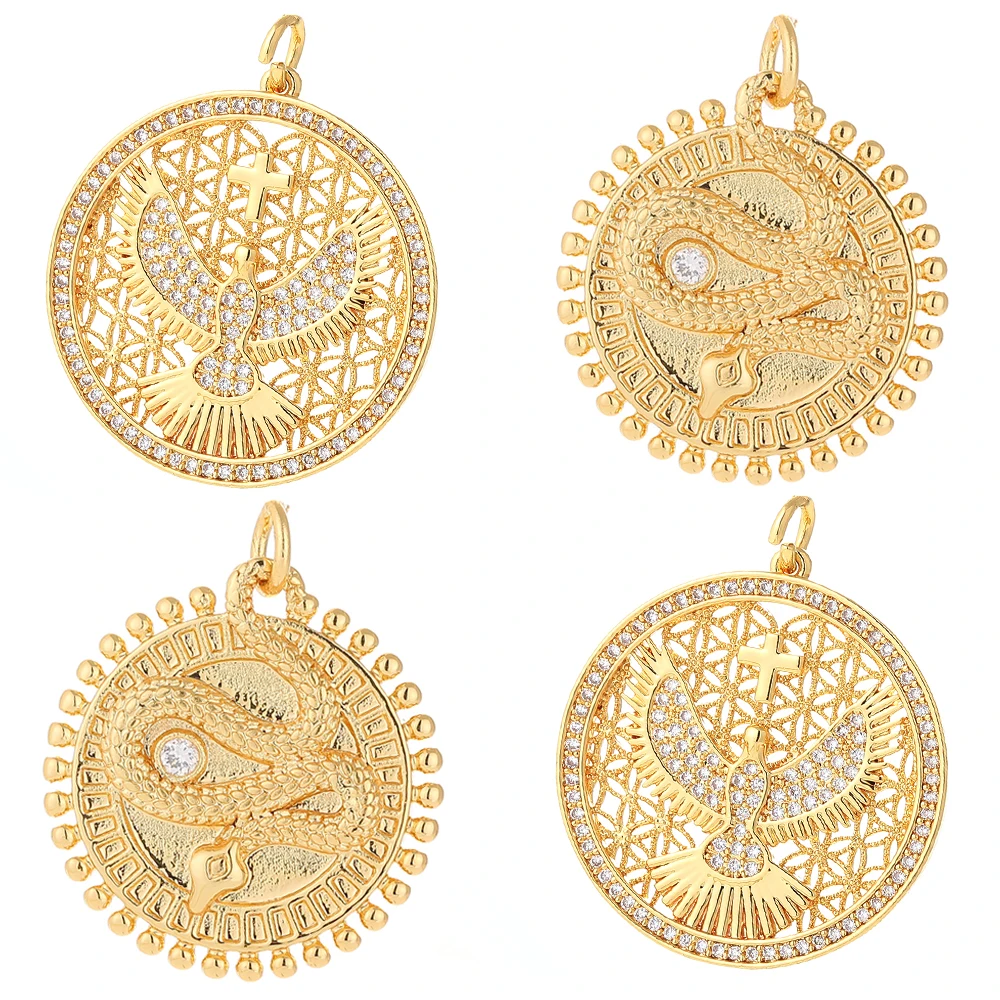 Монета с изображением орла Подвески для изготовления ювелирных изделий оптовых