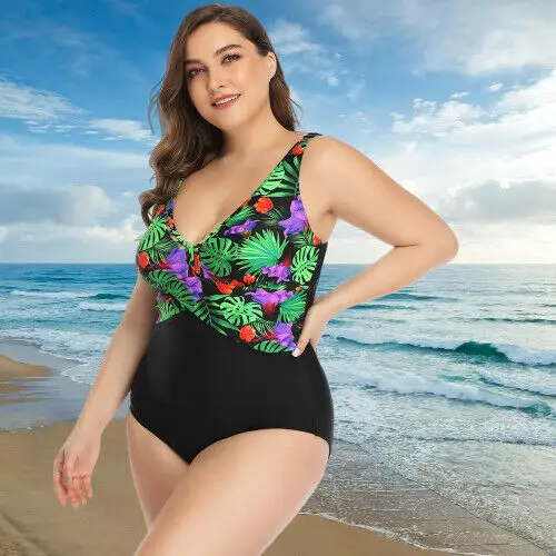 Новинка 2020 женский сплошной купальный костюм с цветочным принтом в стиле пэчворк