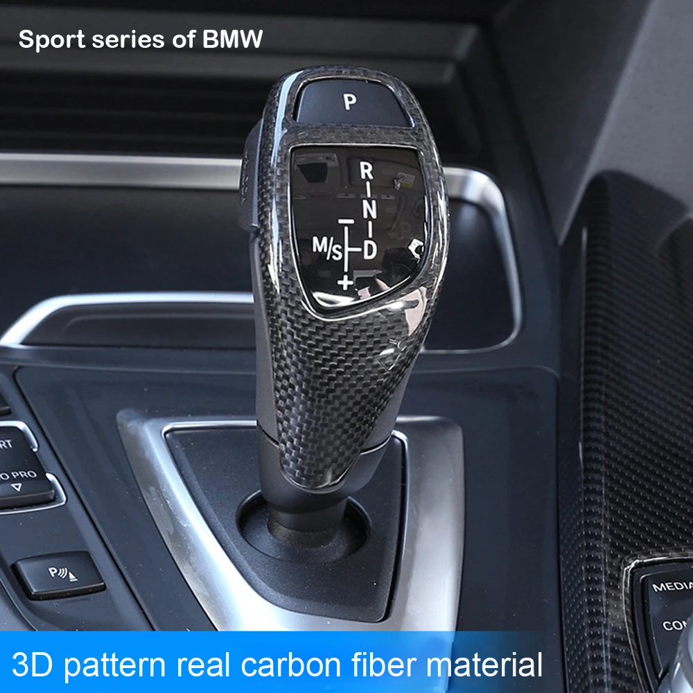 Ручка переключения передач из натурального углеродного волокна накладка на