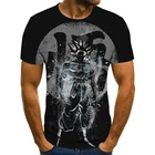 Футболка harajuku by storm, мужская, с 3D-принтом персонажа z super goku