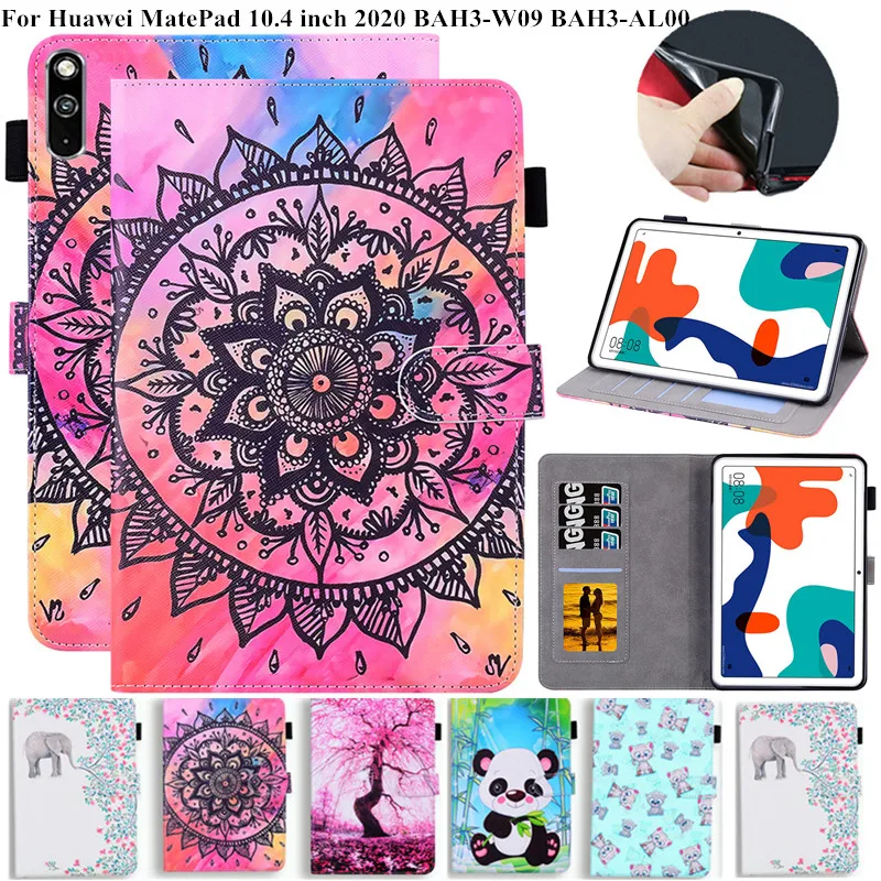 

Чехол для Huawei MatePad 10,4, 10, 4, BAH3-W09, BAH3-AL00, с изображением милого панды, медведя, чехол для планшета Huawei MatePad Mate Pad 10, 4