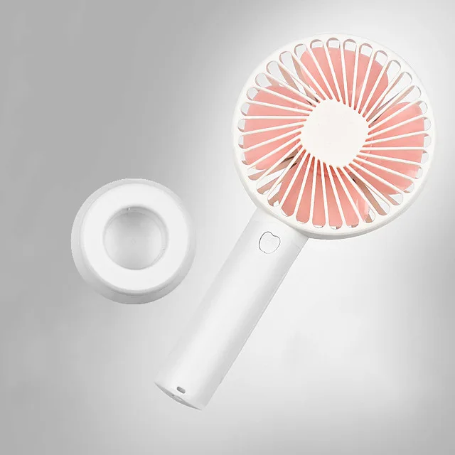 

Handheld Personal Mini Fan USB Rechargeable Portable Fan Cooler With Strap Adjustable 3 Speed For Office Outdoor Travel