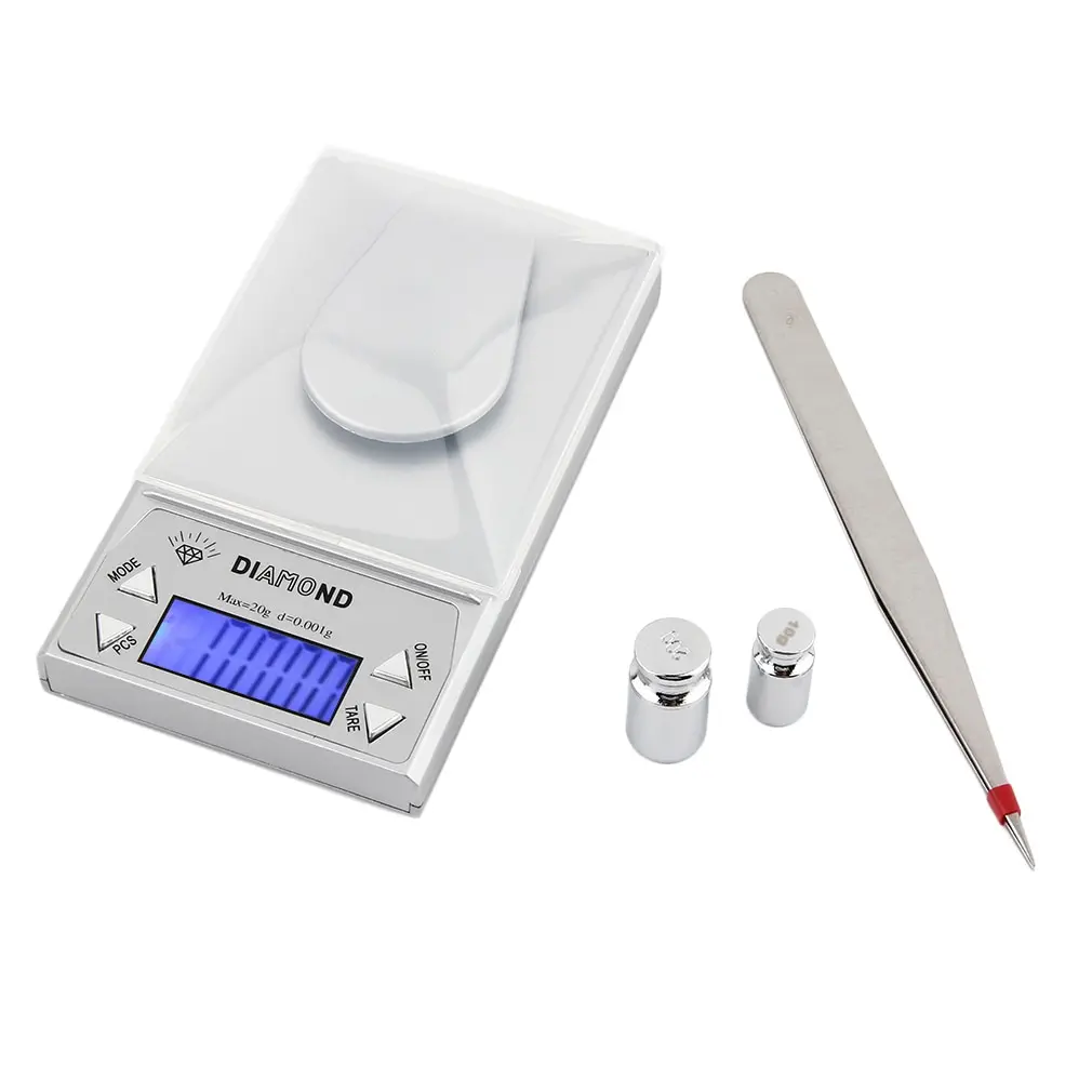 

1pcs High Precision 10/50G 0.001g LCD Digital Jewelry Scale Lab Gold Herb Balance Blue Backlight Weight Gram Worldwide Store Hot