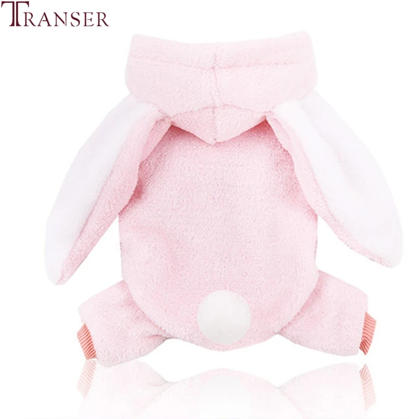 Розовый комбинезон для собак зимняя теплая одежда милая толстовка с длинными