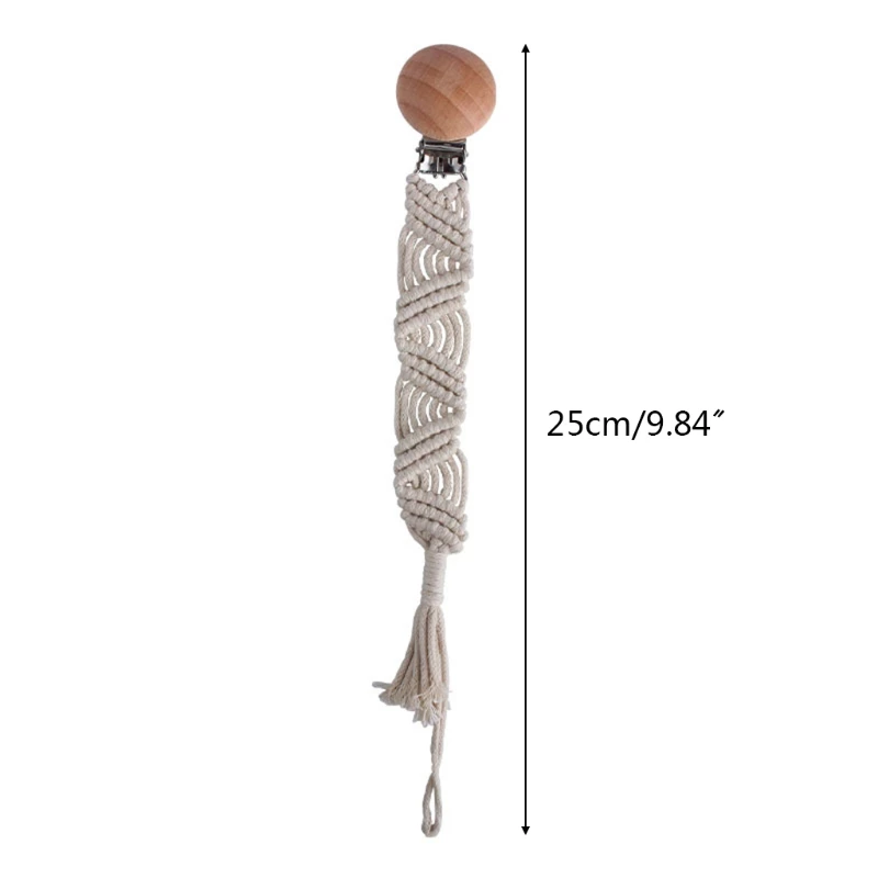 

Crochet Pacifier Clip Chain Woven Cotton Rope BPA-free DIY Dummy Nipple Holder