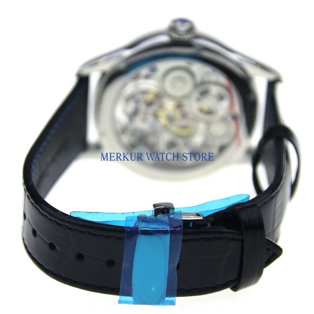 Sugess мужские часы Механические чайки Ханчжоу Высокая Beat Tourbillon движение Skelenton роскошное платье градиент зеленый