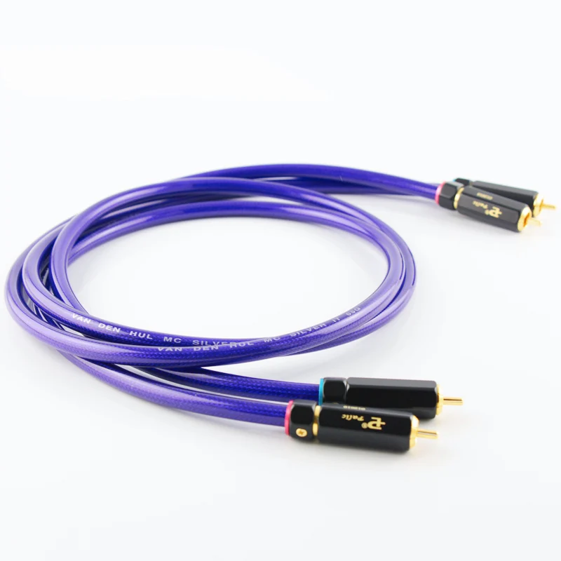 HIFI пара van den hul MC silver it 65 RCA аудио соединительный кабель позолоченный | Электроника