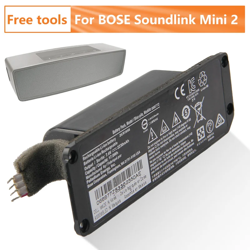 

Original Replacement Battery For BOSE Soundlink Mini 2 II Bose 088789 088796 088772 Genuine Battery With Free Tools 2230mAh