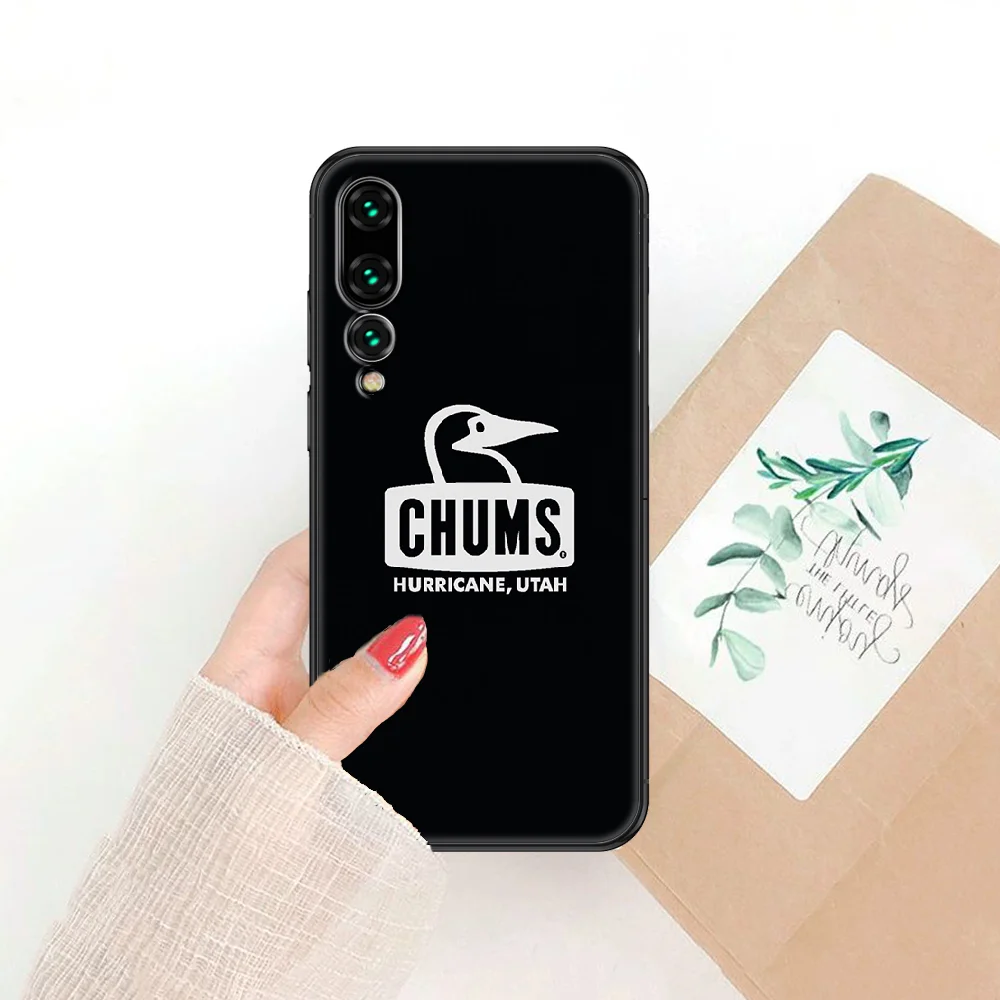 

Fashion Brand CHUMS Phone case For Huawei P Mate P10 P20 P30 P40 10 20 Smart Z Pro Lite 2019 black fashion cell cover trend