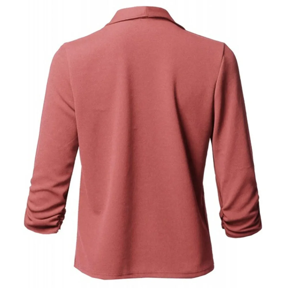 Классический черный шикарный осенний Блейзер куртка женская уличная одежда