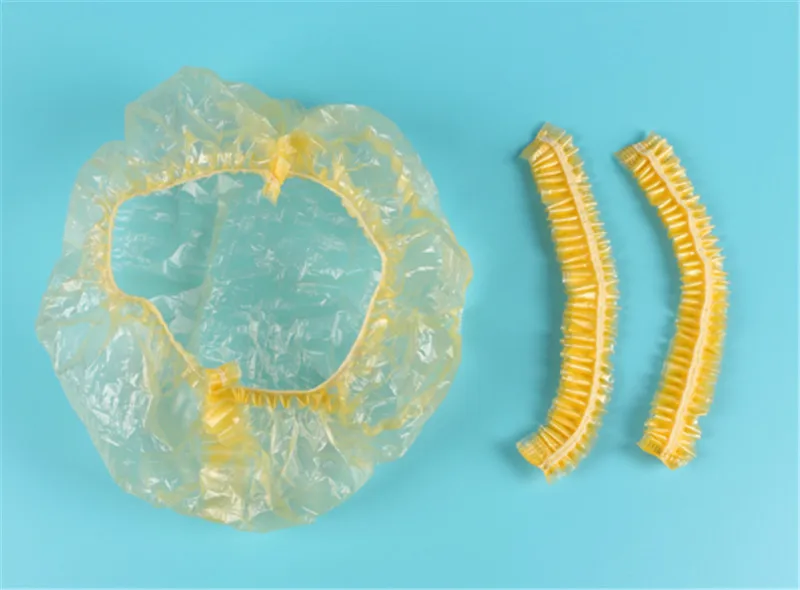 Одноразовые шапочки для душа 20 шт./лот шапки купания эластичные отеля прозрачные