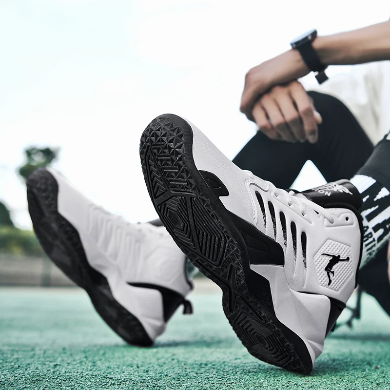 

Professional Mens Basketball Shoes Outdoor Sneakers Men Wear Resistant Light Cushioning Jordan Shoes Breathable Sport Shoes Male