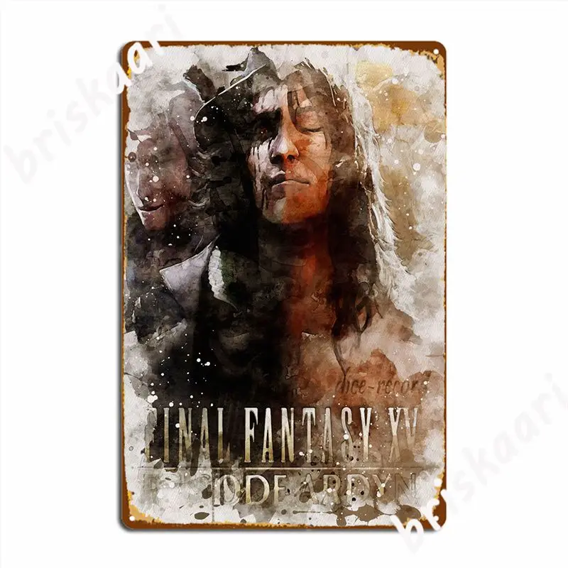 Final Fantasy Xv Metal Sign Cinema Living Room Custom Garage Decoration Tin Posters | Дом и сад