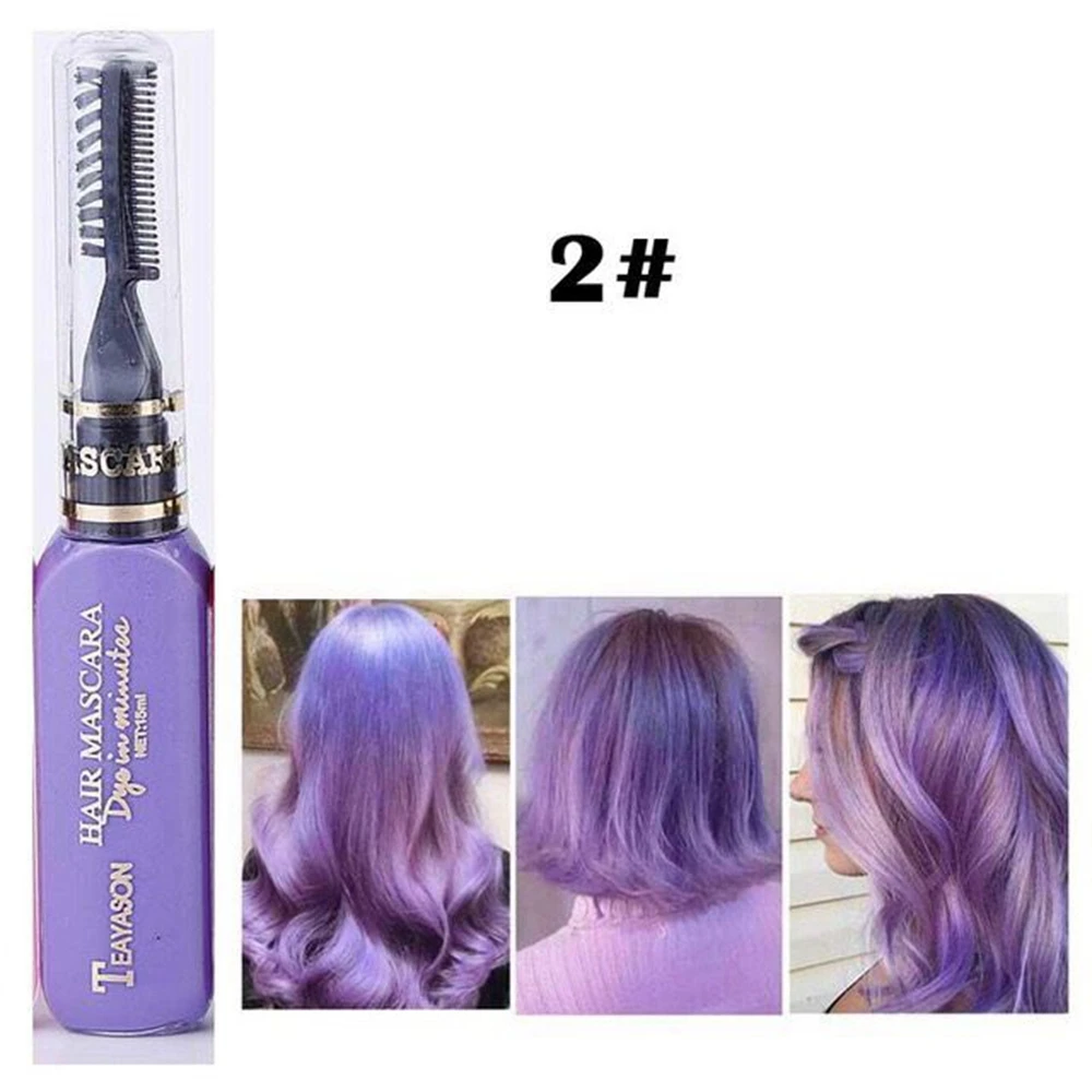purple Женский цвет волос 13 цветов краска для волос Временная DIY крем для волос - Цвет: purple