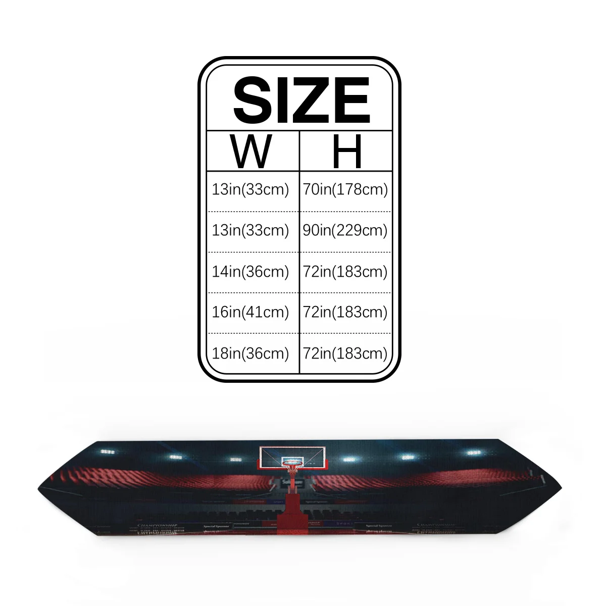 Современная настольная дорожка для баскетбольной площадки с принтом свадебной