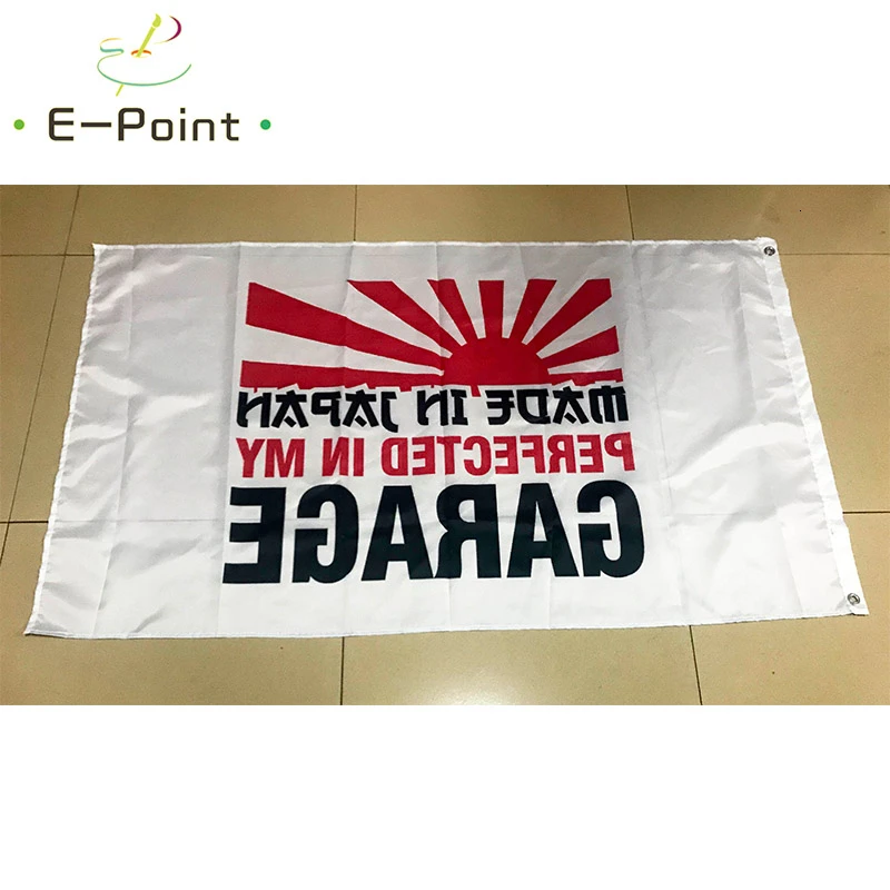 Улучшенный в моем гаражный флаг 2 фута* 3 фута(60*90 см) 3 фута* 5 футов(90*150 см) размер рождественские украшения для домашнего флага баннер подарки