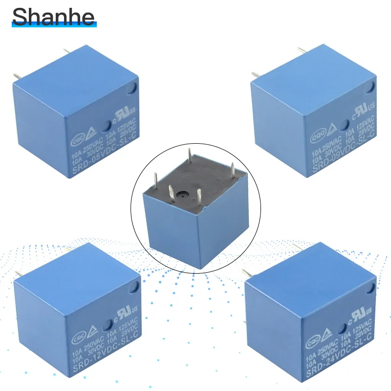 SONGLE Реле PCB 5 pins 5В 9В 12В 24В
