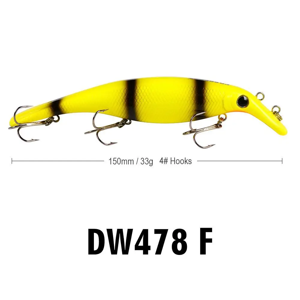 

New 15cm Bait Classic Minnow Lure 33g Plastic Hard Bait Floating Fishing Tackle Wholesale