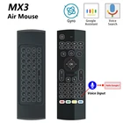 MX3 MX3-L Беспроводная воздушная мышь smart voice remote control 2,4G RF Беспроводная клавиатура для X96 mini KM9 A95X H96 MAX An для школы