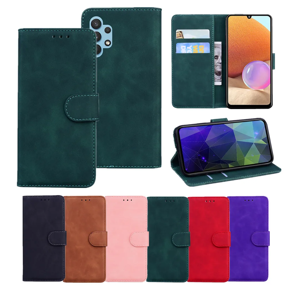 

Business Wallet Cover for Galaxy A03S F52 A72 A52 A42 A32 A12 A02S A71 A51A31 Flip Leather Case Card Holder Full Protection Etui