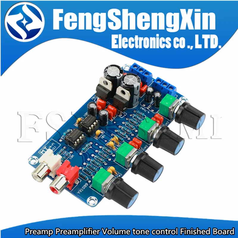 XH M164 NE5532 Stereo Pre усилитель предусилитель Tone Board Audio 4 каналов Module 4CH Control Circuit Preamp для