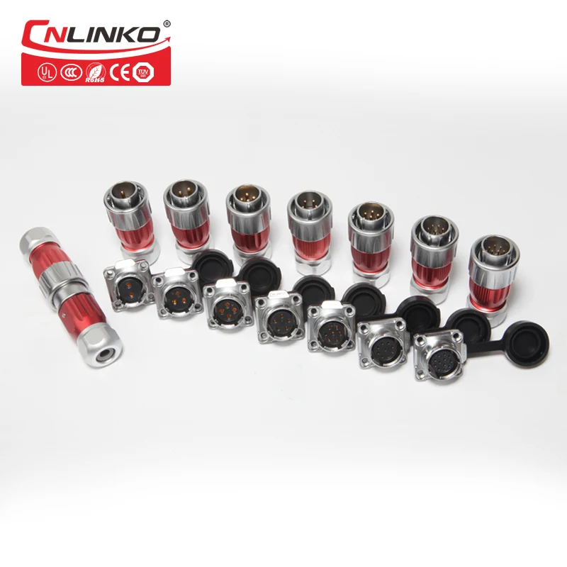 Водонепроницаемый разъем 2 12 контактов 20 А штыковый соединительный кабель с