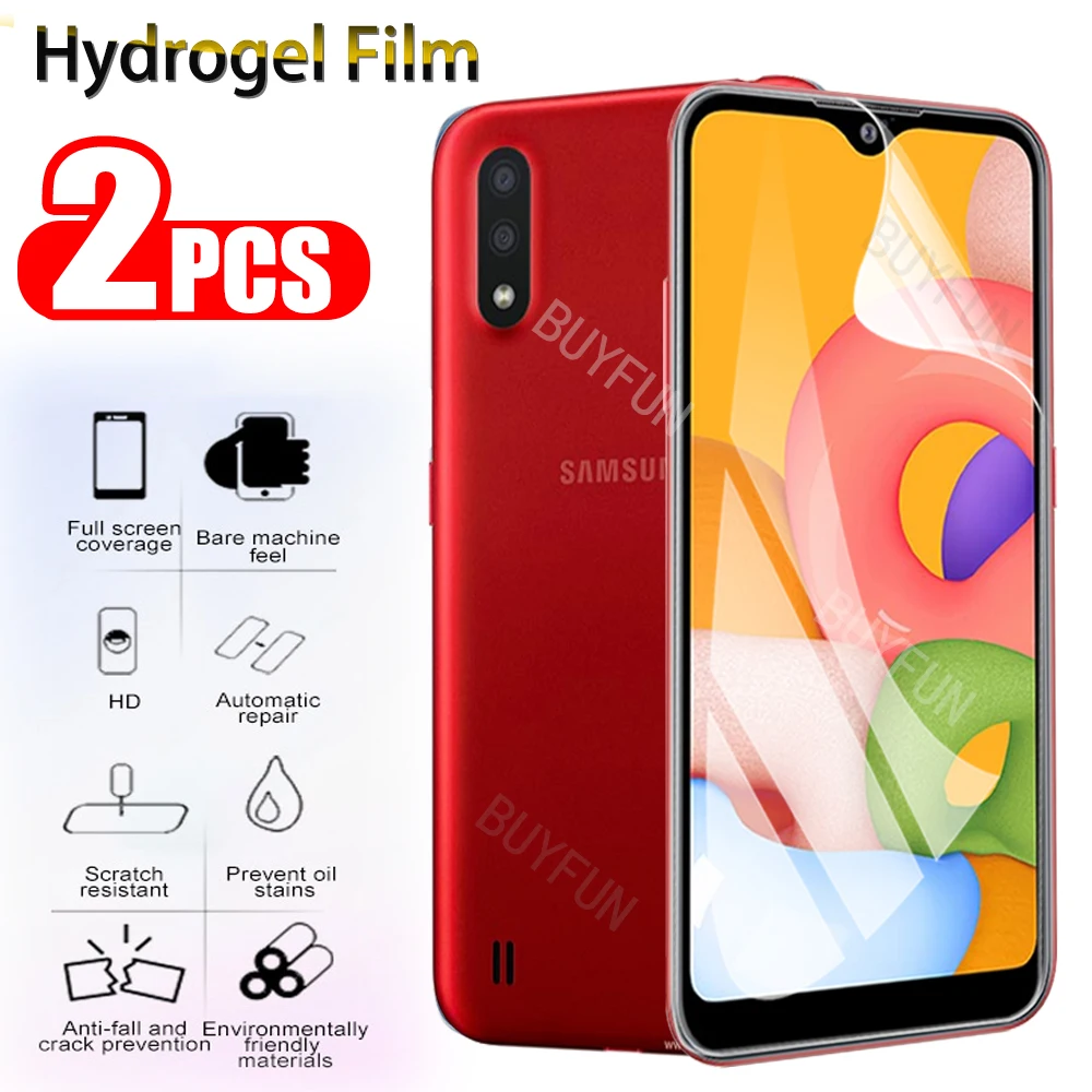 

2Pcs Hydrogel Film For Samsung Galaxy A01 A21s A51 A71 Lite Pro Screen Protector For Galaxy A10S A20S A51 A70 A71 A21S Not Glass