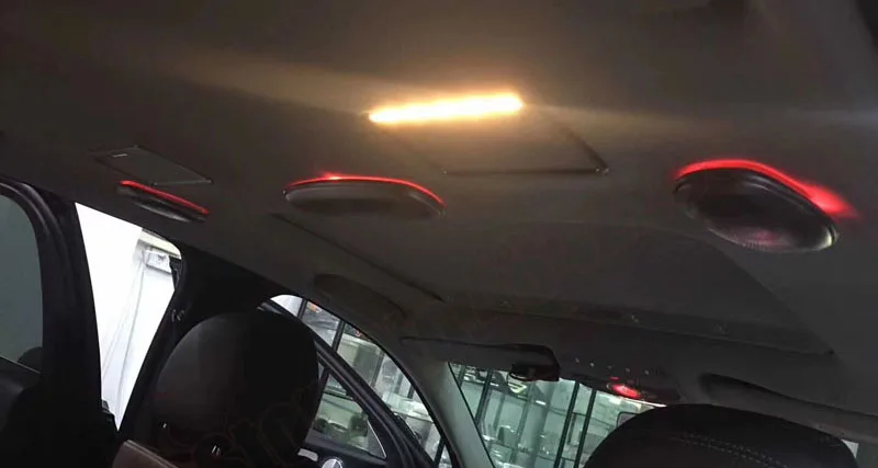 

Auto LED For Benz C/E/S/GLC W222 W213 W205 X253 Ambient Light 3/7/64 Colors Ceiling Speaker Roof Atmosphere Lamp Audio speaker