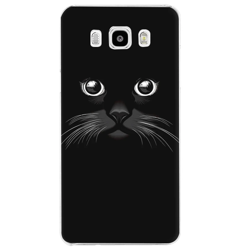 Мобильный чехол для телефона Samsung Galaxy J1 J2 J3 J5 J6 J7 жесткий кошка классная защиты